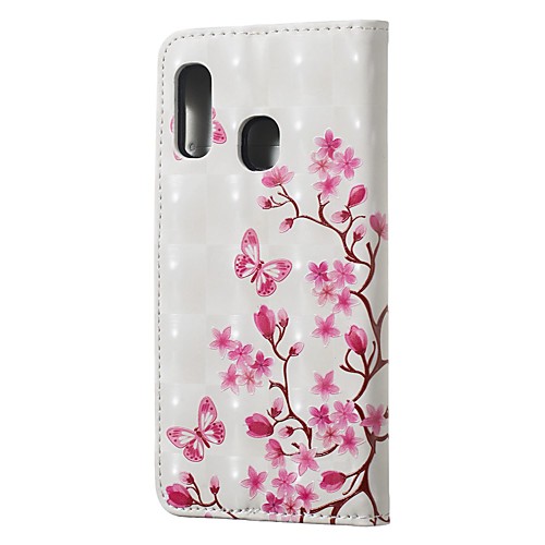 

Case For Samsung Galaxy A10(2019) / A20(2019) Wallet / Card Holder / with Stand Full Body Cases Butterfly Love Flower PU Leather for A30(2019) / A40(2019) / A50(2019) / A70(2019) / A7(2018)
