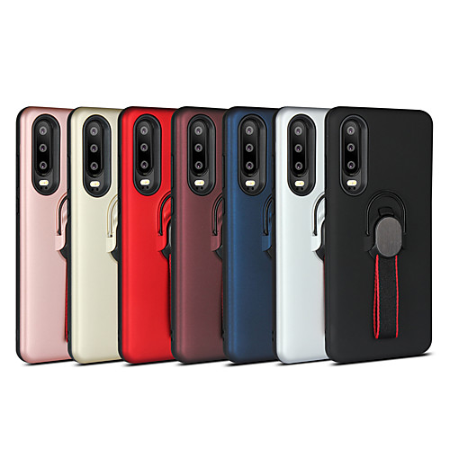 

Case For Xiaomi Xiaomi Redmi Note 5 Pro / Xiaomi Redmi Note 6 / Xiaomi Redmi 6 Pro Shockproof / Ring Holder Back Cover Solid Colored PC