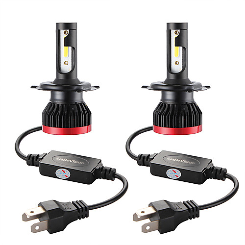 

2PCS Mini Led Bulb Car Headlight Bulbs H4/HB2/9003 100W 20000LM 6000K Car Headlight Auto Mini Headlamp COB Fog Light