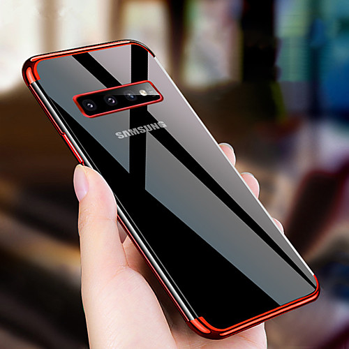 

Case For Samsung Galaxy S9 / S9 Plus / S8 Plus Shockproof / Plating / Ultra-thin Back Cover Transparent TPU