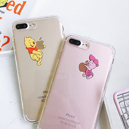 

Case For Apple iPhone XS Max / iPhone X Soft silicone Shockproof Apple protective shell Cartoon TPU Pattern Pouch Bag Flower Soft Plastics for iPhone 6 / iPhone 6s Plus / iPhone 8