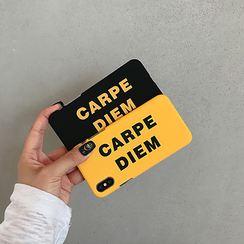 

Case For Apple iPhone XS / iPhone XR / iPhone XS Max Dustproof / Pattern Back Cover Word / Phrase PC