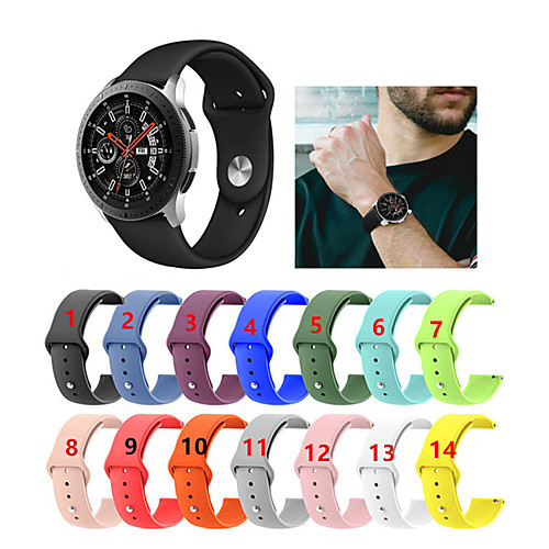 

Silicone Sport Wristband Wrist Band Strap for Samsung Galaxy Watch 46mm / Gear S3 Frontier / Gear S3 Classic