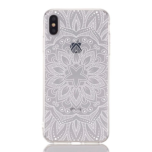 

Case For Apple iPhone XS / iPhone XR / iPhone XS Max Shockproof / Transparent / Pattern Back Cover Flower TPU