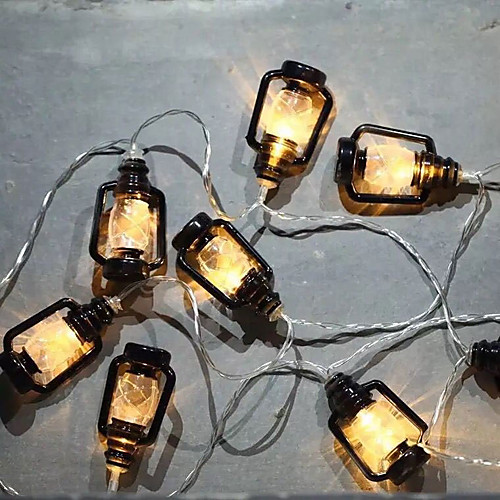 

2m String Lights 10 LEDs SMD 0603 1pc Warm White Creative Party Decorative 3 V IP44