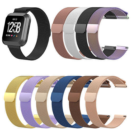 

Smartwatch Band for Fitbit Versa 2 / Fitbi Versa 1 / Fitbit Versa Lite Milanese Loop Stainless Steel Band Wrist Strap