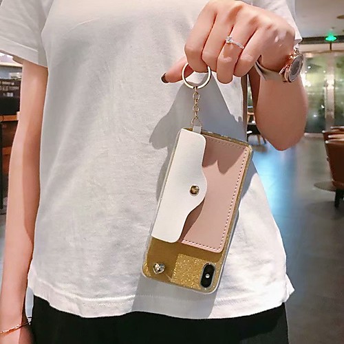

Case For Samsung Galaxy S9 / S9 Plus / S8 Plus Wallet / Card Holder / Shockproof Back Cover Heart / Glitter Shine TPU