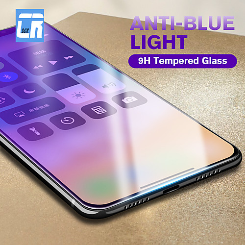 

anti blue light protective glass on the for iphone x xr xs max 9h tempered glass for iphone 6 6s 7 8 plus screen protector film