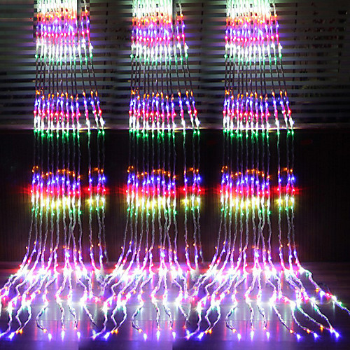 

Twinkle Star Window Curtain Lights Waterfall Light 3x3m 320 LEDs Waterproof LED String Lamp Meteor Shower Rain Fairy Light for Cristmas Window Holidays Decoration