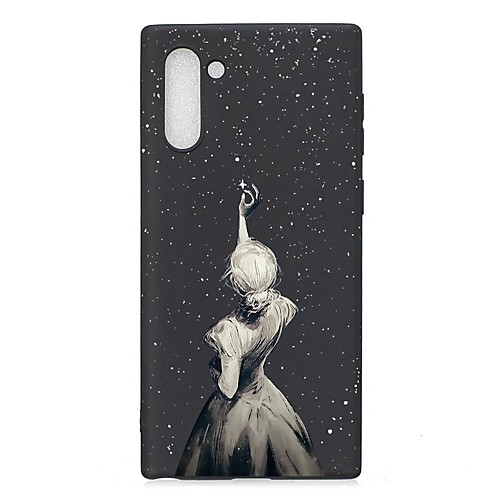 

Case For Samsung Galaxy Note 10 / Galaxy Note 10 Plus Frosted / Pattern Back Cover Sexy Lady TPU Soft