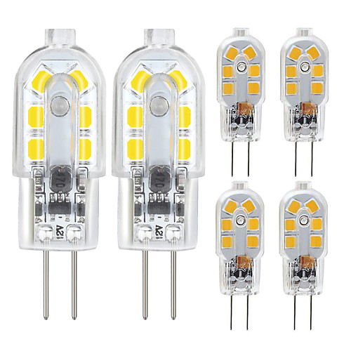 

6pcs 2.5 W LED Bi-pin Lights 200/250 lm G4 12 LED Beads SMD 2835 Warm White Cold White 12 V