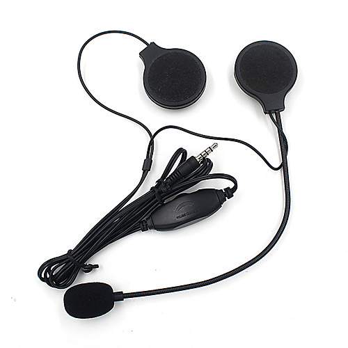 

3.5MM Helmet Headphone Earphone with Microphone Speaker for MP3 Cellphone Motorcycle Motorbike Helmet Accessory Socket StandardAUX