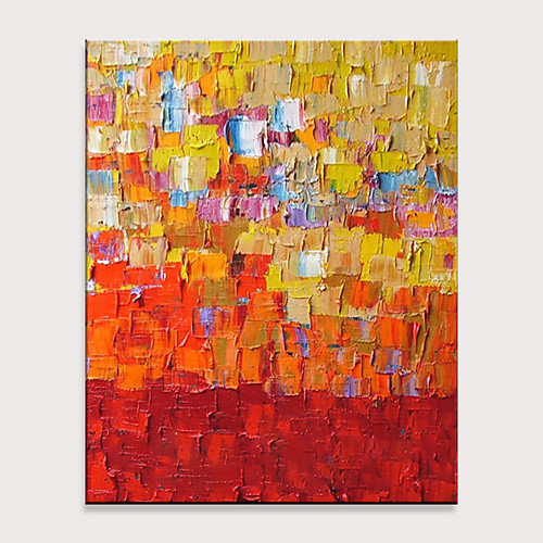 

Oil Painting Hand Painted Horizontal Abstract Modern Rolled Canvas (No Frame)