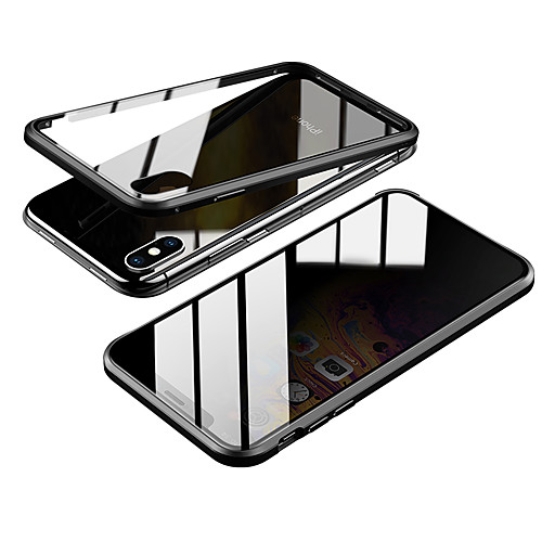 

Magnetic Double Sided Anti-peep Case For Apple iPhone XS / iPhone XR /XS Max/7 8PLUS/7 8/6SPLUS/6S/6 Transparent / Magnetic Full Body Cases Solid Colored Tempered Anti Peeping Glass