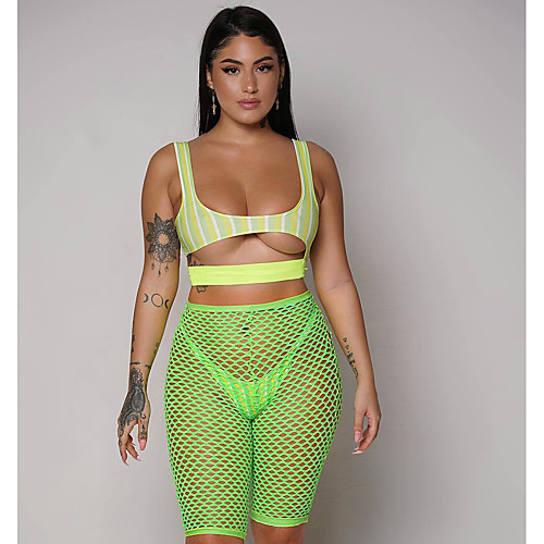 

Women's Sporty Slim Sweatpants Pants Solid Colored Mesh Blushing Pink Orange Green