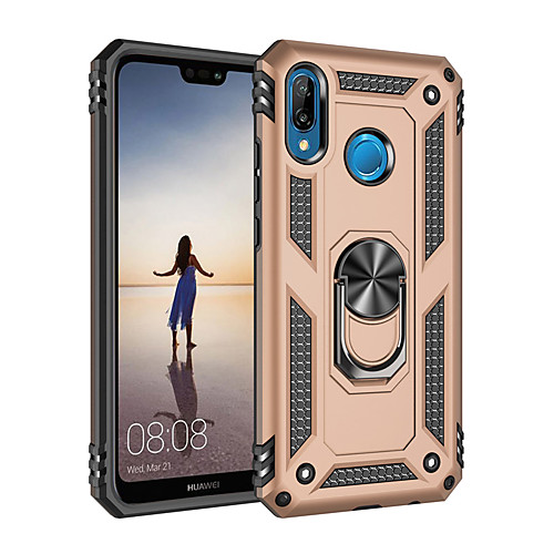 

Luxury Armor Soft Shockproof Case For Huawei P20 Lite Silicone TPU Bumper Case For Nova 5 Pro Nova 5i Nova 5 Nova 4 Nova 3e Car Metal Magnetic Finger Ring Cover