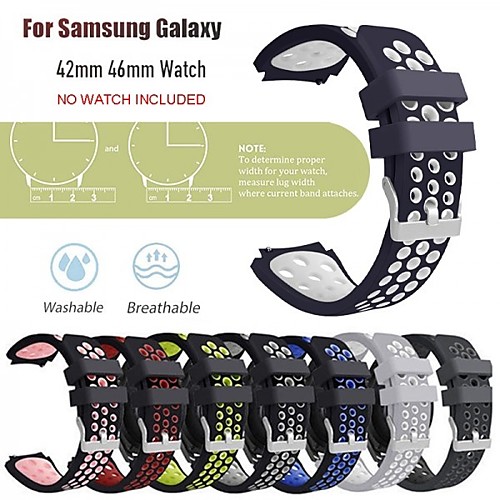 

Watch Band for Samsung Galaxy Watch 46mm / Samsung Galaxy Watch 42mm Samsung Galaxy Classic Buckle Silicone Wrist Strap