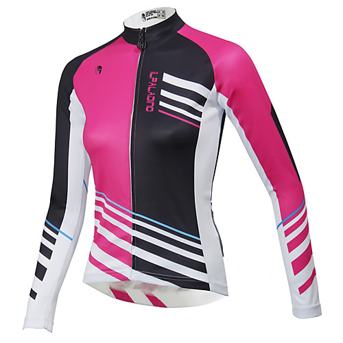 

ILPALADINO Women's Long Sleeve Cycling Jersey Winter Summer Blue Purple Red Plus Size Bike Top Mountain Bike MTB Road Bike Cycling Waterproof Anatomic Design Quick Dry Sports Clothing Apparel