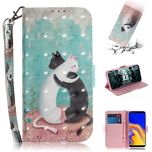 

Case For Samsung Galaxy M10(2019) /M20(2019) /M30(2019) / Wallet / Card Holder / Shockproof Full Body Cases Cat Lovers PU Leather for Galaxy J4 Plus(2018) / J6 Plus(2018) / J3(2018) / J8(2018)