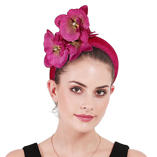 

Polyester / Polyamide Headbands / Fascinators / Flowers with Floral / Flower 1 Piece Party / Evening / Kentucky Derby Headpiece