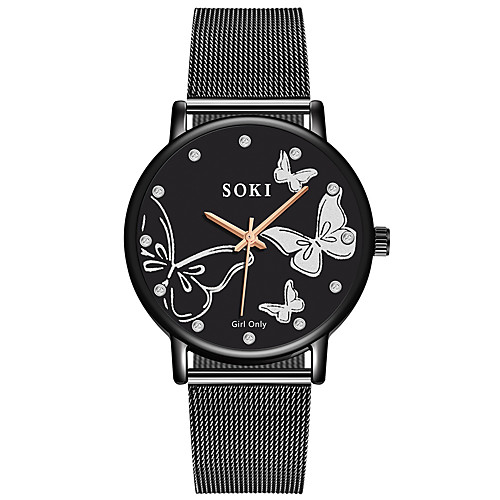 

Women's Quartz Watches New Arrival Elegant Black Silver Gold Stainless Steel Chinese Quartz Black Rose Gold Gold Pink Chronograph Cute New Design 1 pc Analog One Year Battery Life