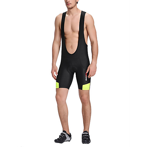 

21Grams Men's Cycling Bib Shorts Bike Shorts Bib Shorts Breathable 3D Pad Quick Dry Sports Geometic Spandex Black Mountain Bike MTB Road Bike Cycling Clothing Apparel Form Fit Bike Wear / Stretchy