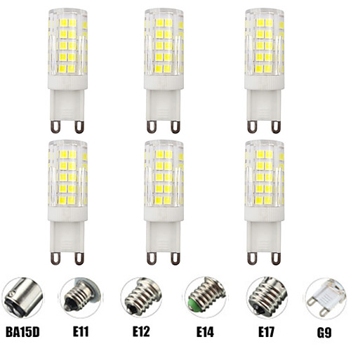 

6pcs 7 W LED Corn Lights LED Bi-pin Lights 700 lm E14 G9 E12 T 64 LED Beads SMD 2835 Dimmable Warm White White 220-240 V 110-120 V