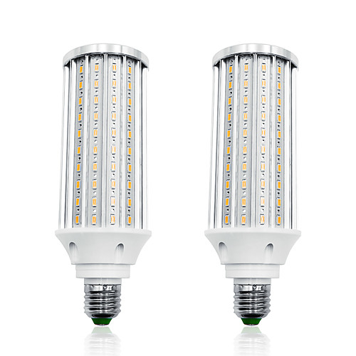 

LOENDE 2pcs 60 W LED Corn Lights 6000 lm E26 / E27 T 160 LED Beads SMD 5730 Warm White White 85-265 V
