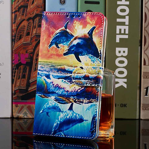 

Case For Samsung Galaxy A10(2019) / A20(2019) Wallet / Card Holder / with Stand Full Body Cases Dolphin PU Leather for A30(2019) / A40(2019) / A50(2019) / A70(2019) / A7 (2018)