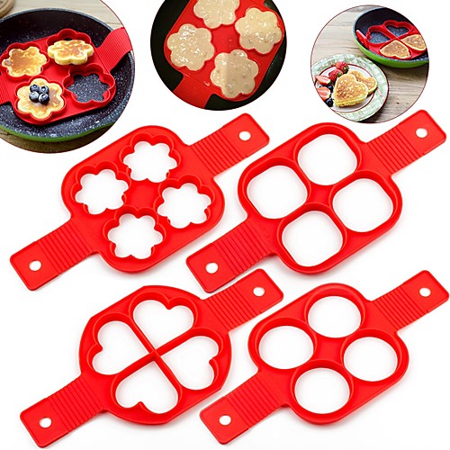 

Silicone Mold Pancake Maker Nonstick Cooking Tool Eggs Molds Maker Egg Cooker Pan Flip Kitchen Baking Tools