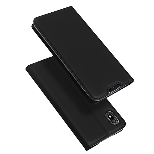 

Case For Samsung Galaxy Galaxy A10(2019) Card Holder / Flip Full Body Cases Solid Colored PU Leather / TPU