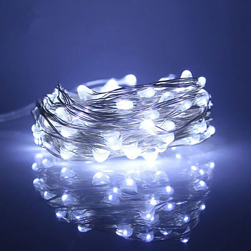 

30m String Lights Outdoor String Lights 300 LEDs 1pc Warm White RGB White Waterproof Party 12 V