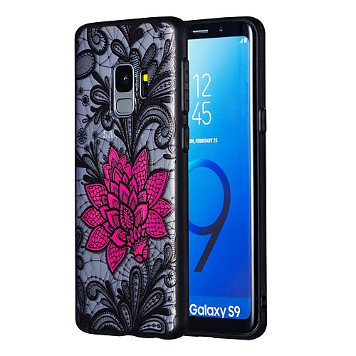 

Case For Samsung Galaxy S9 / S9 Plus / S8 Plus Transparent Back Cover Flower TPU / PC