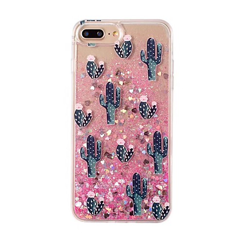 

Case for Apple iPhoneX / iPhoneXS / iPhoneXR / iPhone 8 Plus / iPhone 8 Transparent / Dust / Waterproof Back Cactus Glitter Liquid Solid Color Soft TPU for iPhone 6 / iPhone 6 Plus / iPhone 6s