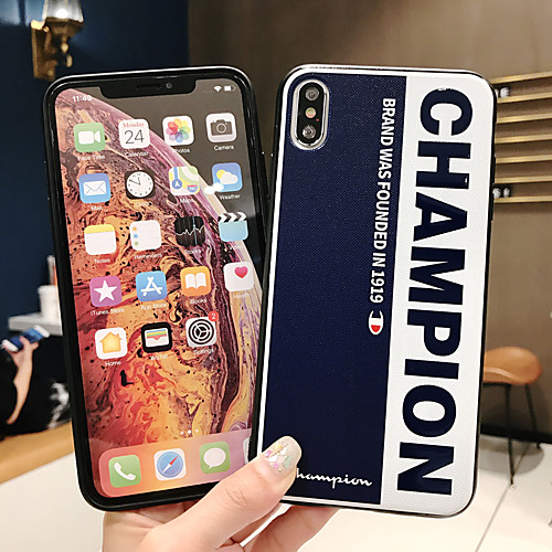 

Case For Apple iPhone XS / iPhone XR / iPhone XS Max Ultra-thin / Pattern Back Cover Word / Phrase TPU