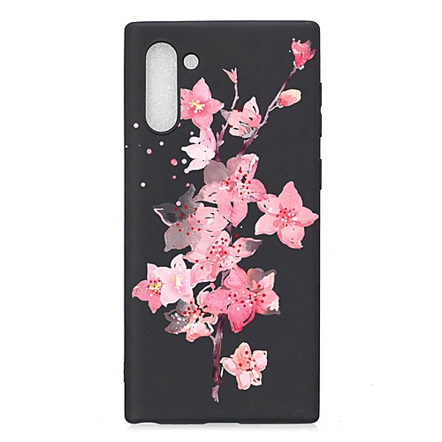 

Case For Samsung Galaxy Note 9 / Galaxy Note 10 / Galaxy Note 10 Plus Frosted / Pattern Back Cover Flower TPU