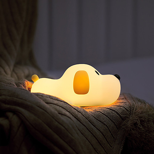 

USB Rechargeable Night Light Puppy Silicone Lamp Child Toy Lamp 30/60Min With Sleep Function For Bedroom