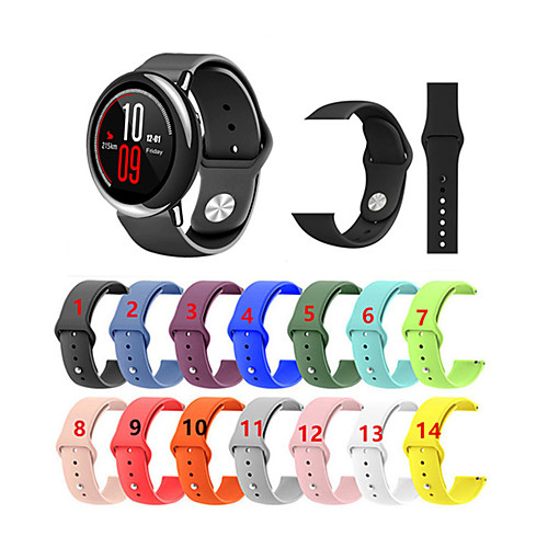 

22mm For Huami Amazfit Pace Watch Silicone Sport Wristband Wrist Band Strap