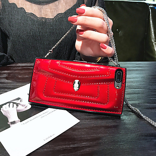 

Case For Apple iPhone XS Max / iPhone 8 Plus Dustproof / Rhinestone Back Cover Solid Colored PU Leather for iPhone 7 / 7 Plus / 8 / 6 /6 Plus / XR / X / XS / 5 / SE