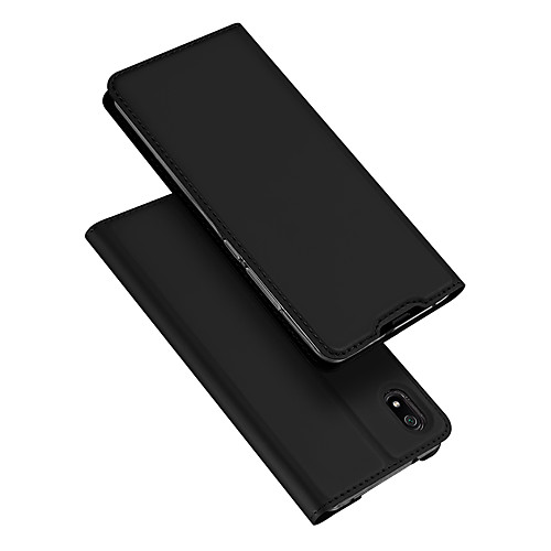 

Case For Xiaomi Redmi 7A Card Holder / with Stand / Flip Full Body Cases Solid Colored PU Leather / TPU