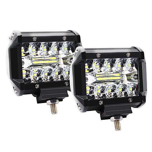 

4 Inch 60W 3 Rows LED Lights Working Light Drive Off-road Lights Roof Strip Lights - 2Pcs