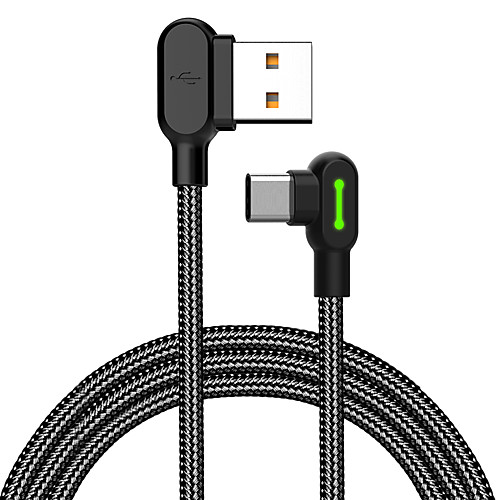 

MCDODO 90 Degree Elbow Gaming Cable Type-C Data Sync Charging Cord 1.2M