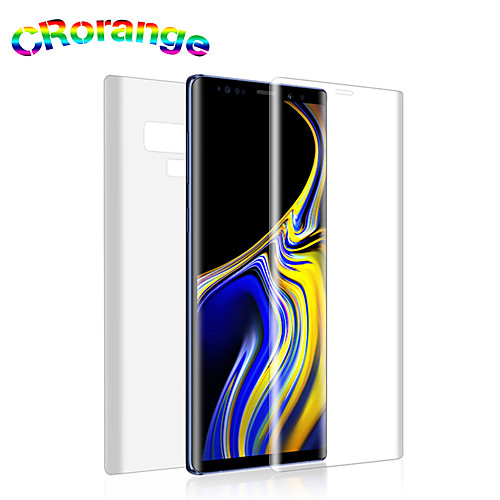 

transparent backfront screen protector for samsung s9 plus s8 soft hydrogel invisible tpu nano film for samsung note9 s10e s10p
