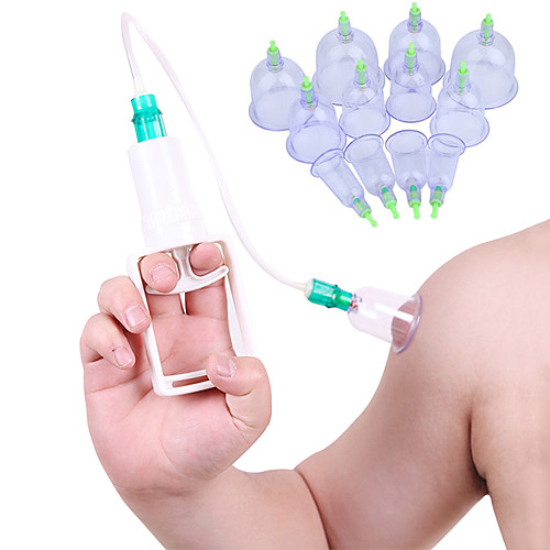 

Healthy 12 Cups Medical Vacuum Cans Cupping Cup Cellulite Suction Cup Therapy Massage Anti-cellulite Massager