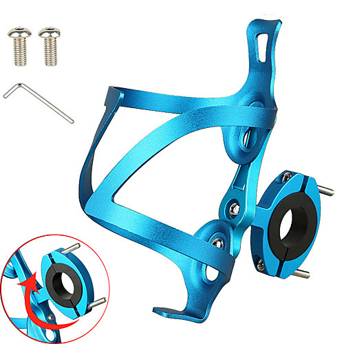 

Bike Water Bottle Cage Adjustable Portable Lightweight Protective Durable For Cycling Bicycle Road Bike Mountain Bike MTB Folding Bike Recreational Cycling Aluminum Alloy Black Red Blue