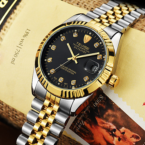 

Tevise Men's Dress Watch Mechanical Watch Analog Automatic self-winding Formal Style Stylish Luxury Water Resistant / Waterproof Shock Resistant / Stainless Steel