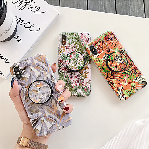 

Case For Apple iPhone XS / iPhone XR / iPhone XS Max with Stand / Pattern Back Cover Tree TPU for iPhone 6 6 Plus 6s 6s plus 7 8 7 plus 8 plus X XS