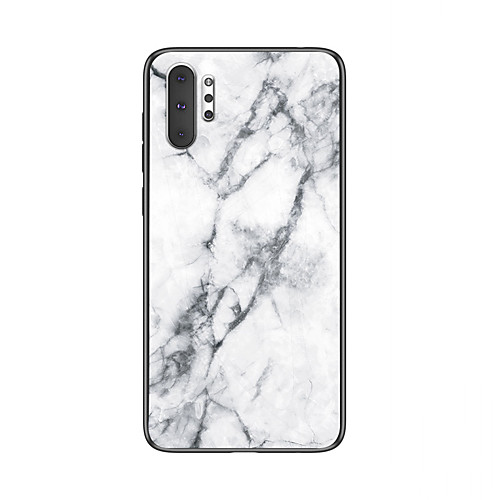 

Shockproof Marble Tempered Glass TPU Frame Case for Samsung Galaxy Note 10 Plus Note 10 Note 9 Note 8