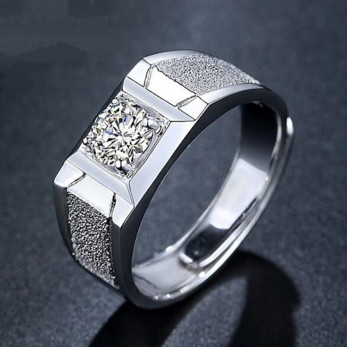 

Open Ring Classic Silver Copper Silver Plated Precious Simple Fashion 1pc Adjustable / Men's / Adjustable Ring