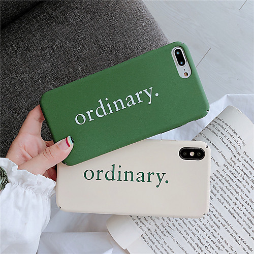 

Case For Apple iPhone XS / iPhone XR / iPhone XS Max Pattern Back Cover Word / Phrase PC for iPhone 6 6 Plus 6s 6s plus 7 8 7 plus 8 plus X XS
